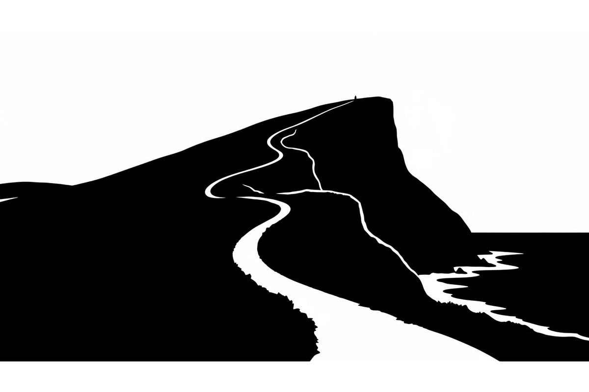 Lighthouse Cliff Silhouette Bundle, a Graphic by hafijul (Photo 8 of 14)