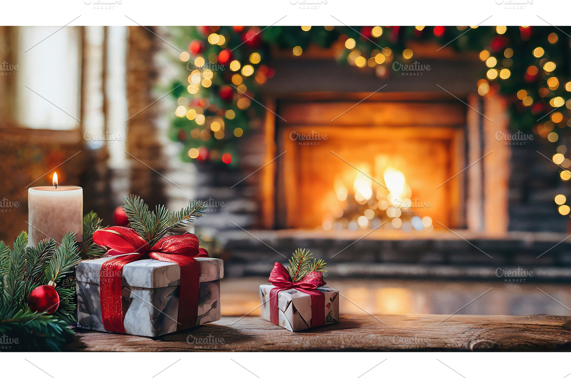 Christmas gift boxes on wooden table, a Holiday Photo by Igor Tichonow