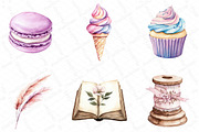 Watercolor Beautiful Aesthetic Clipa, an Illustration by DreamPrint404 (Thumbnail 3 of 6)