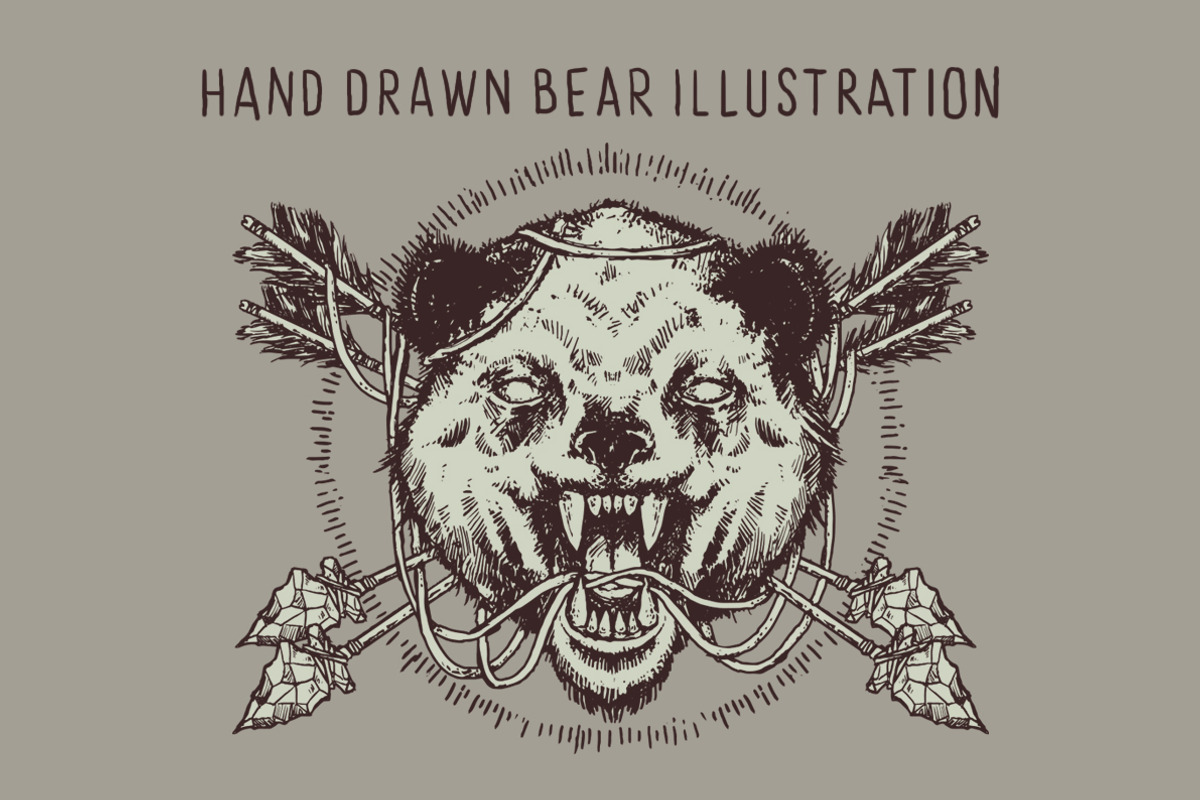Bear Vector Illustration, an Illustration by danielcomerci (Photo 1 of 3)