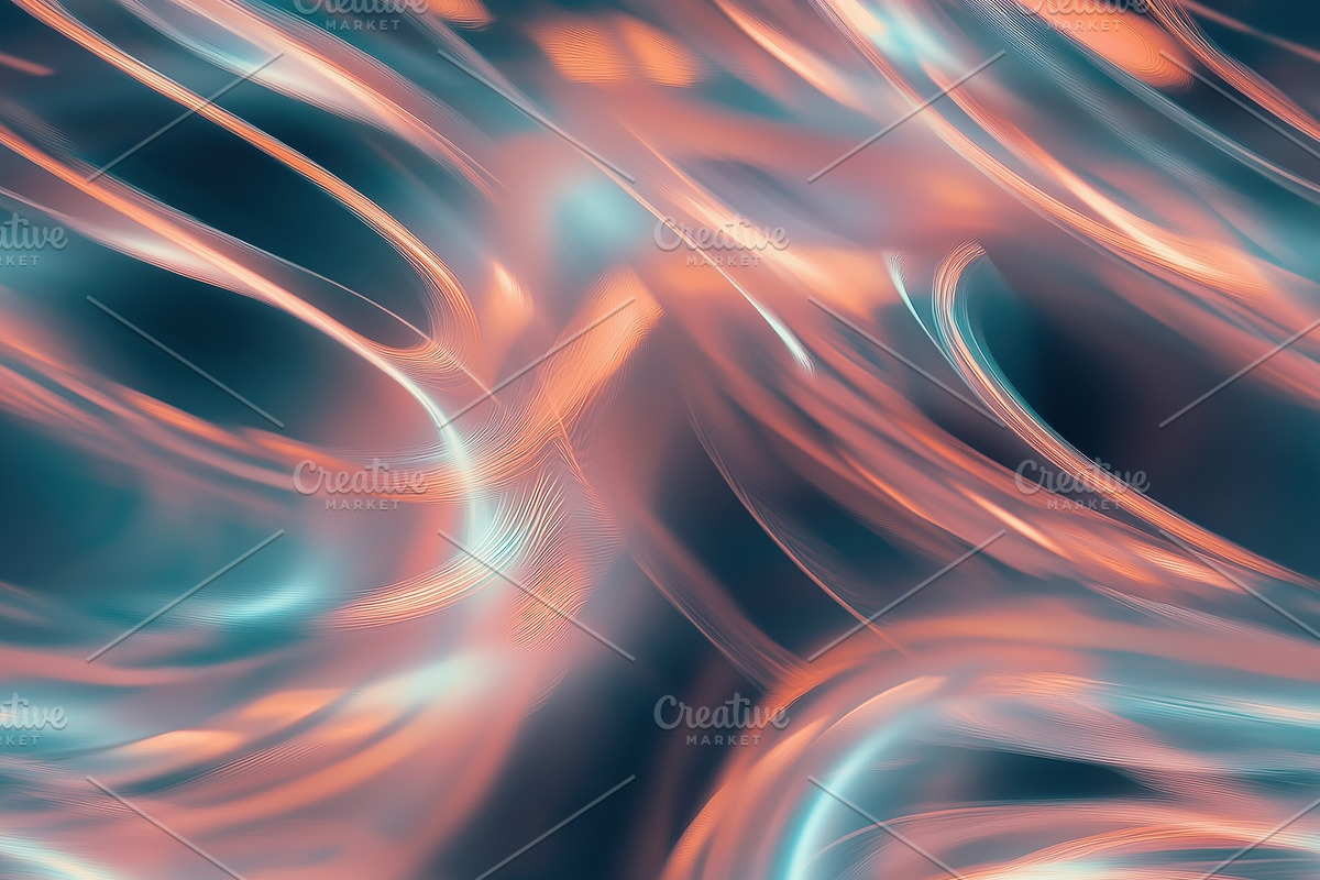 Seamless abstract digital background featuring flowing lines and swirls in shad, a Pattern Graphic by Textures & Backgrounds