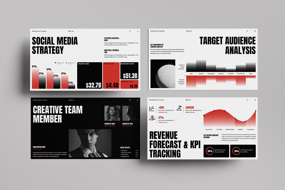 Marketing Plan Presentation Template, a Presentation Template by DesignCrest (Photo 8 of 14)