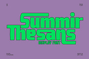 Summir Thesans - Display Font, a Sans Serif Font by Khoir (Thumbnail 1 of 10)