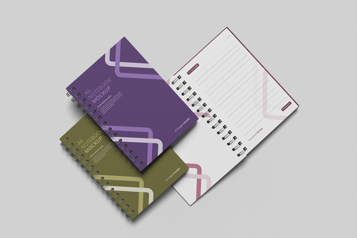 Realistic Notebook Mockup PSD, a Books & Magazine Mockup by MA-KING_ART (Photo 2 of 5)