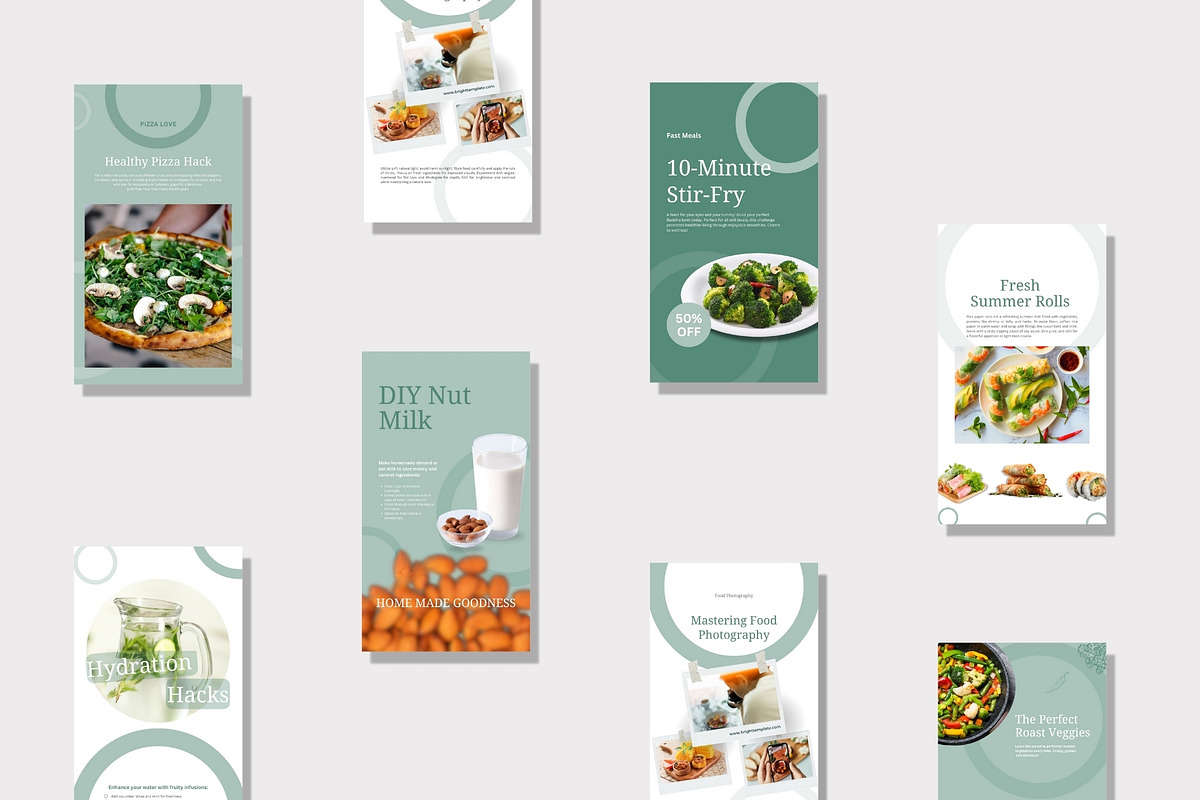 Food & Restaurant Instagram Bundle, a Social Media Template by TheBrightGrap (Photo 5 of 23)