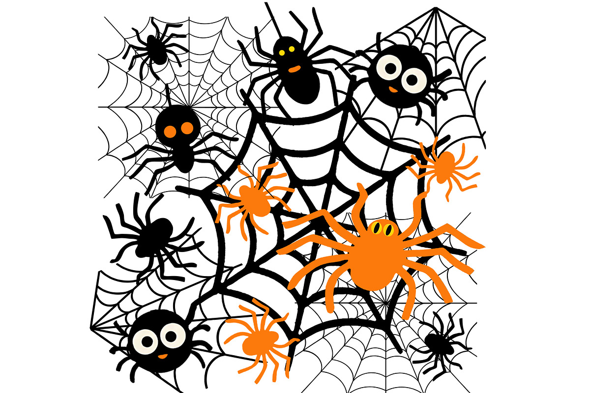 Halloween Web Weaving Party, a Seasonal Illustration by Sharon Schwalbe (Photo 4 of 5)
