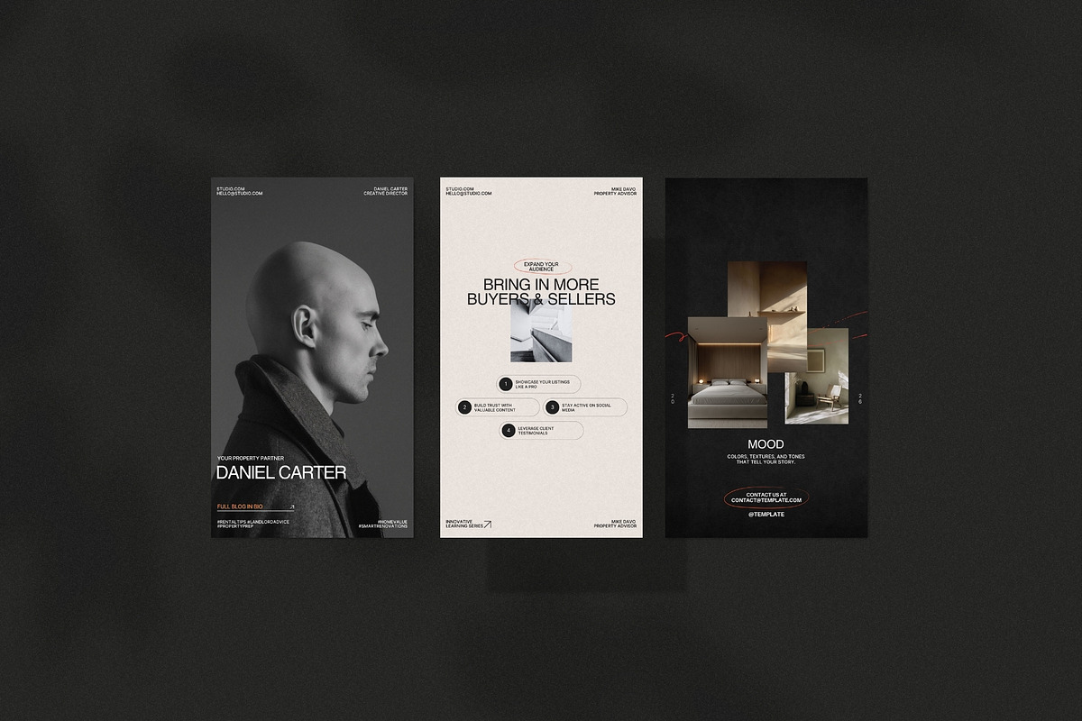 Modern Real Estate Post & Story Kit, a Social Media Template by Prapti Design (Photo 2 of 10)