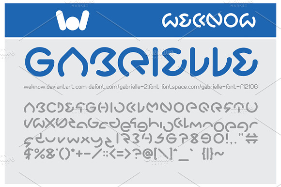 Gabrielle font preview 7