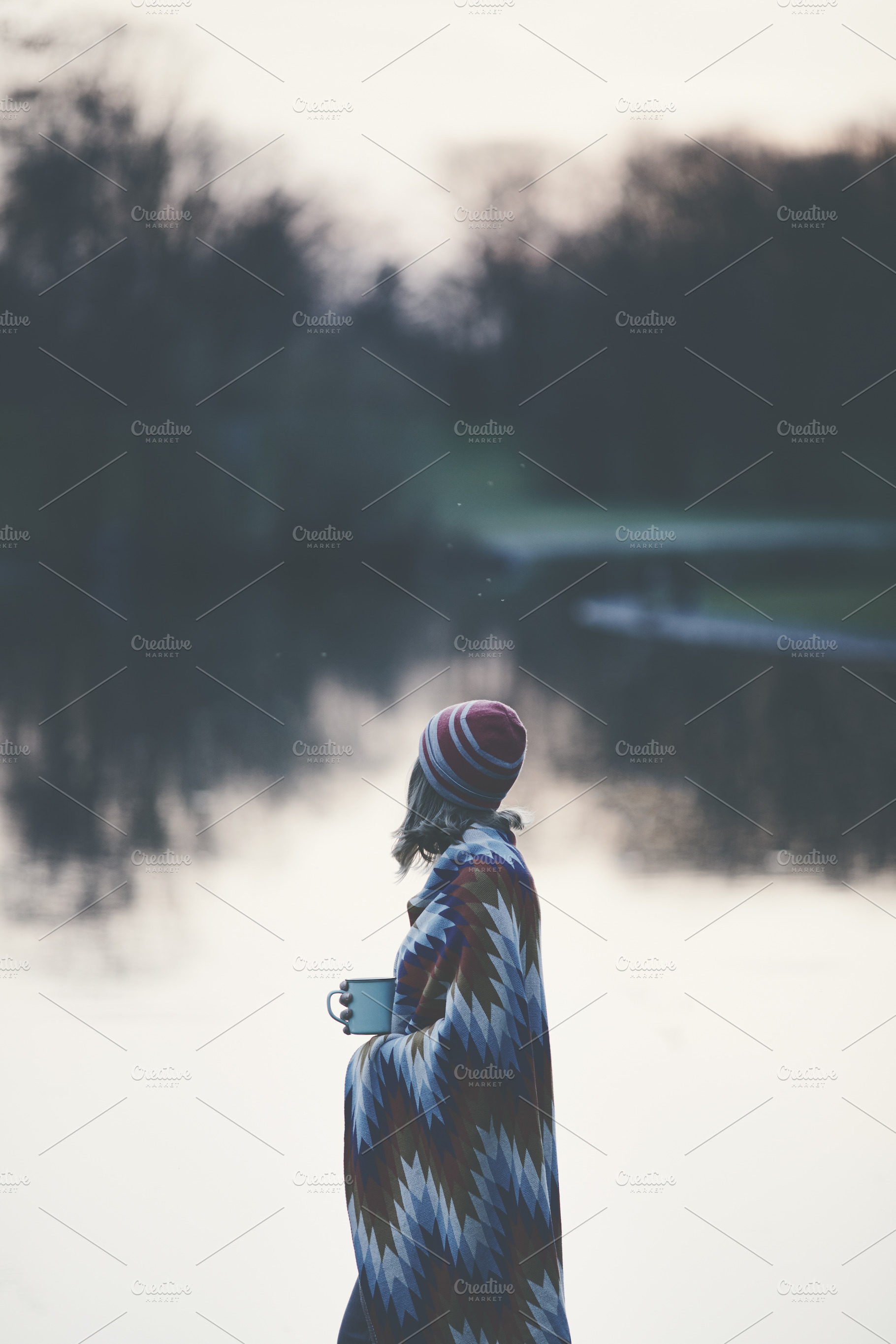 Listen to silence containing blanket, calm, and camping, a Person Photo by Sergey Furtaev