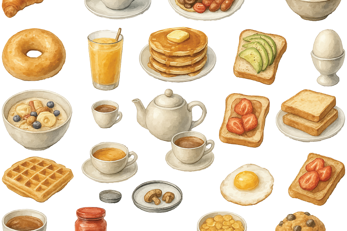 Breakfast Food and Drink Collection, an Object Graphic by RT Studio (Photo 3 of 4)