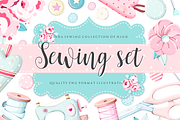Tilda Sewing Set, an Illustration by nathalieclaire (Thumbnail 1 of 4)