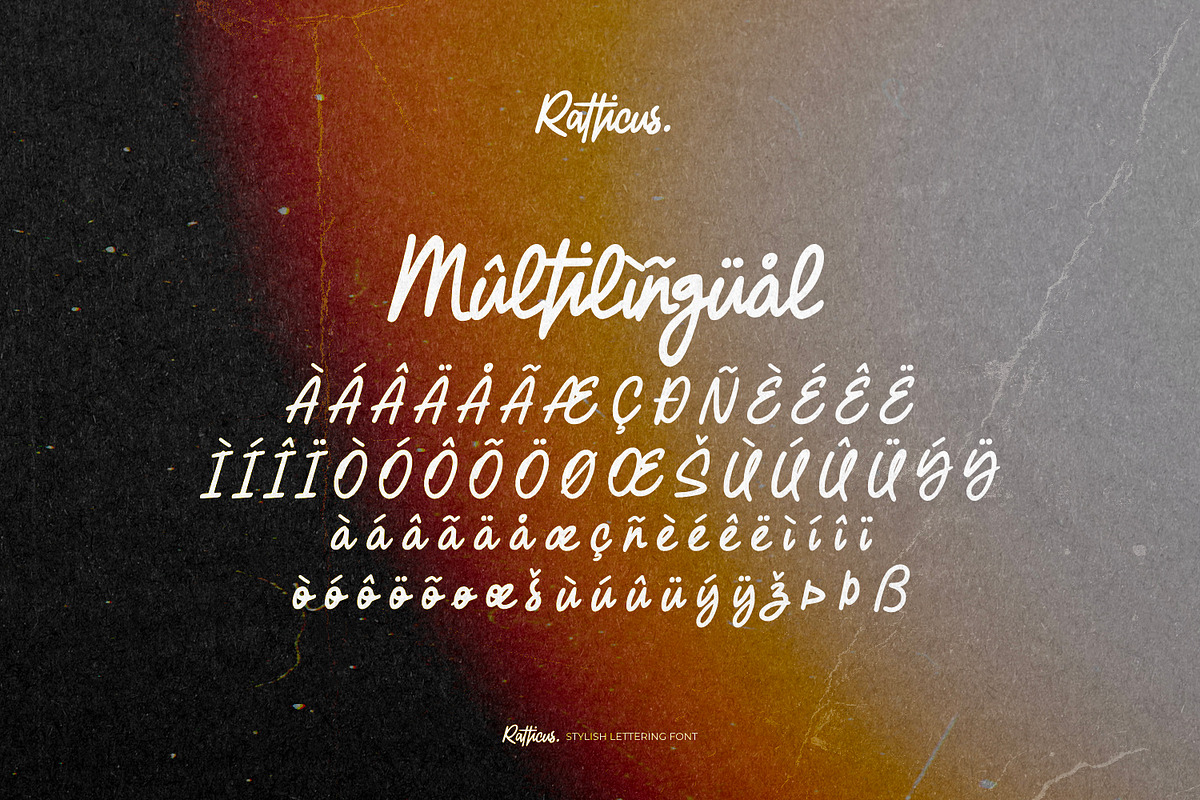 Ratticus - Stylish Lettering Font, a Script Font by ikiiko (Photo 7 of 7)