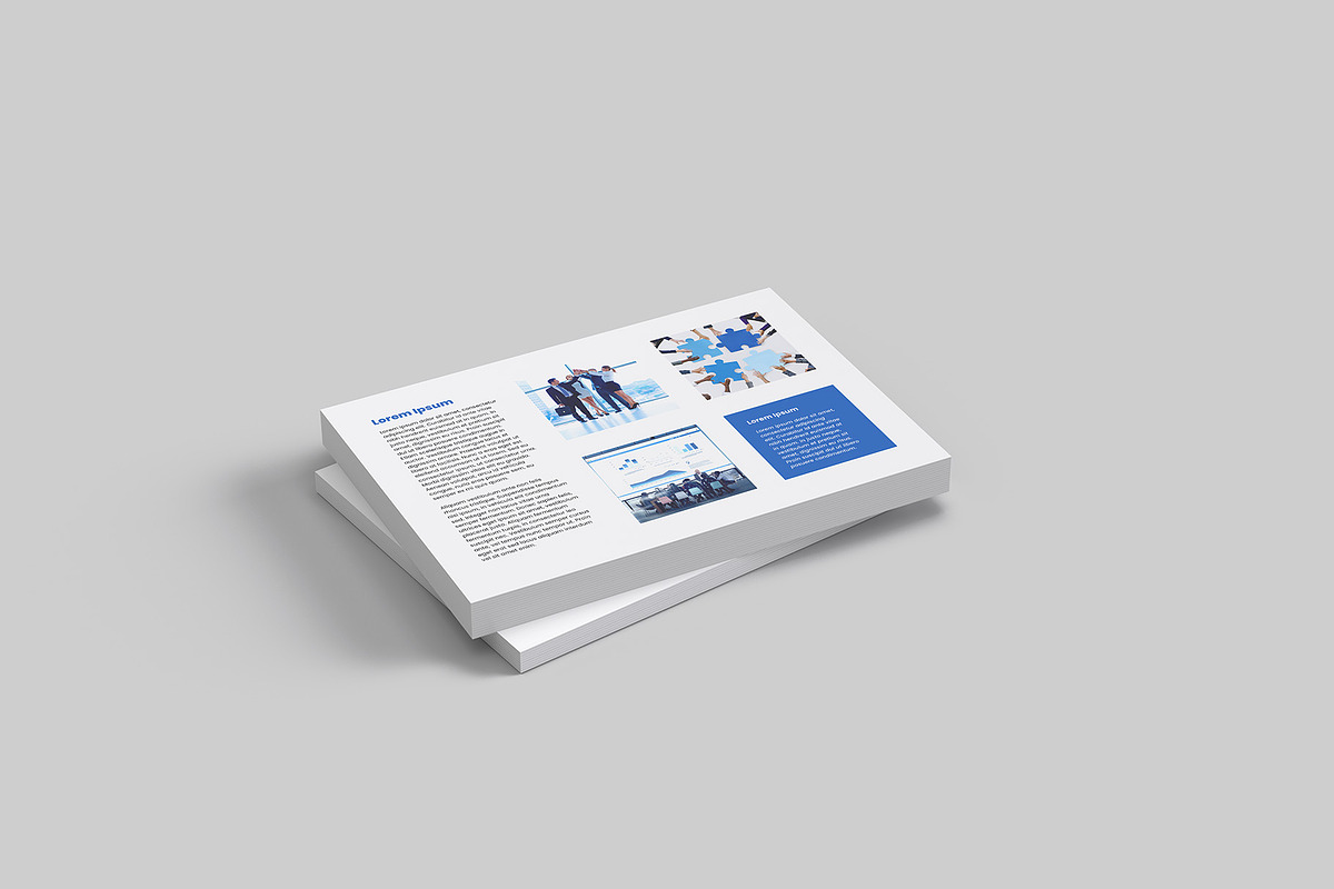 Landscape Flyer Mockup - 16 views, a Books & Magazine Mockup by Illusiongraphic (Photo 6 of 21)