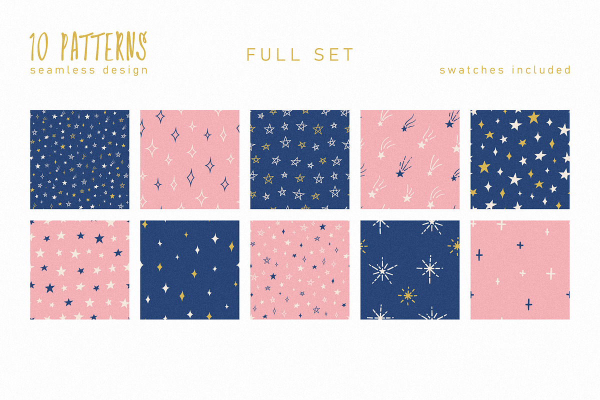 10 Stars Patterns, a Pattern Graphic by CuteDreamyDesign (Photo 8 of 8)