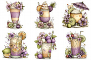 Whimsical Summer Tropical Drink Clip, an Illustration by Daily.Designs (Thumbnail 3 of 7)