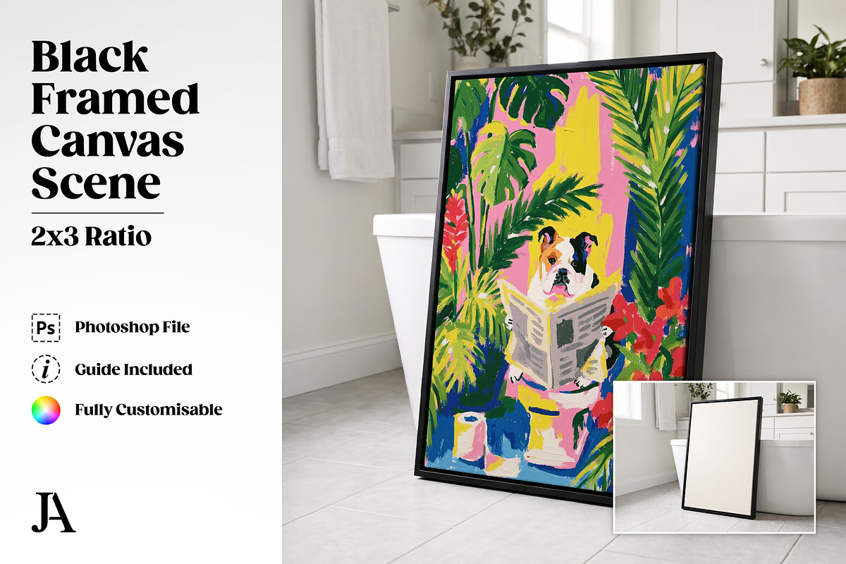 Framed Canvas Mockup Bundle PSD, a Household Mockup by Julian Adams (Photo 6 of 35)