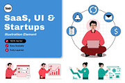 SaaS, UI & Startup Illustration Set, a Finance Illustration by SLAB! Design (Thumbnail 1 of 6)