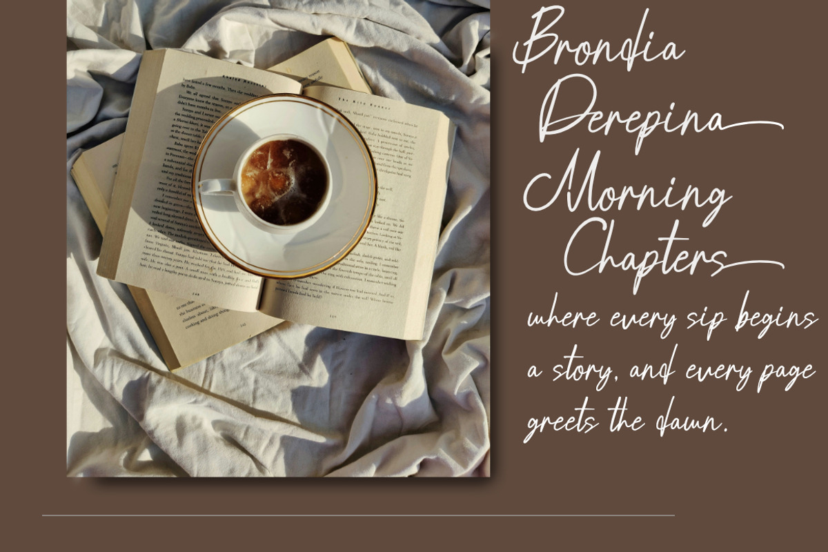 Brondia Derepina - Script Font, a Script Font by Bayuktx (Photo 3 of 10)