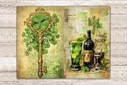 St Patricks Day Junk Journal Pages, a Decorative Illustration by GlamArtZhanna (Thumbnail 10 of 10)