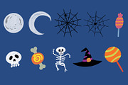 Halloween Watercolor Clipart, a Seasonal Illustration by NoemieDesigns (Thumbnail 2 of 4)