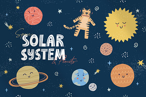 Solar System. Space & Planets Set