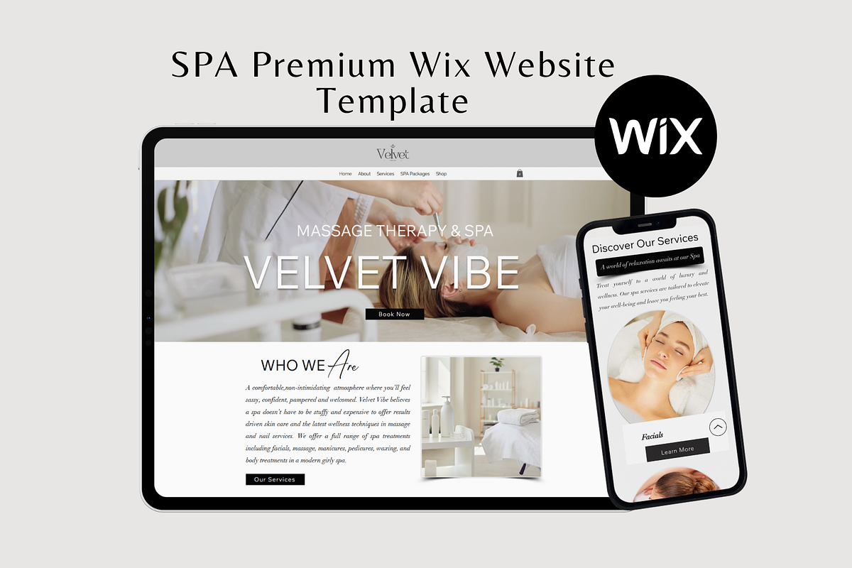 Wix Website For Spa, Cosmeticians