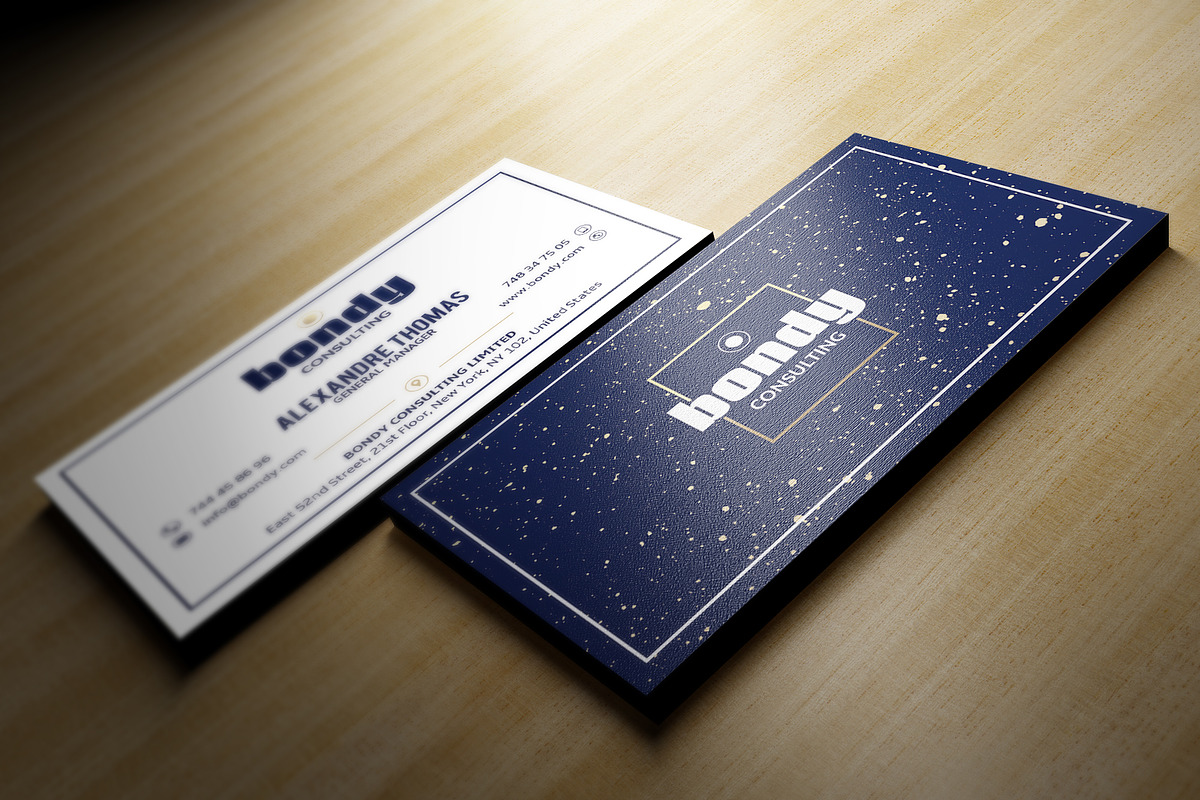Simple Clean Business Card, a Business Card Template by Marvel (Photo 5 of 6)