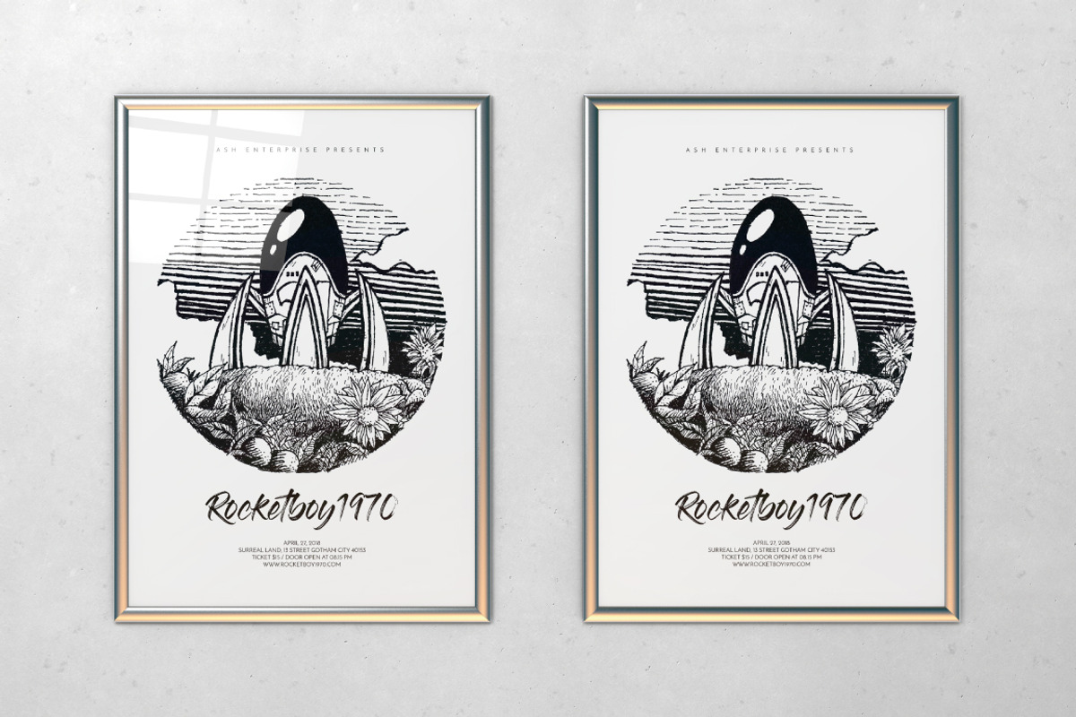Hand Drawn Rocket Flyer, a Flyer Template by ashenterprise (Photo 1 of 5)