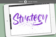 Pizza Handlettering Brushpack, a Brush Add-On by Studio FabianFischer (Thumbnail 4 of 5)