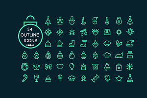 54 Christmas Icons