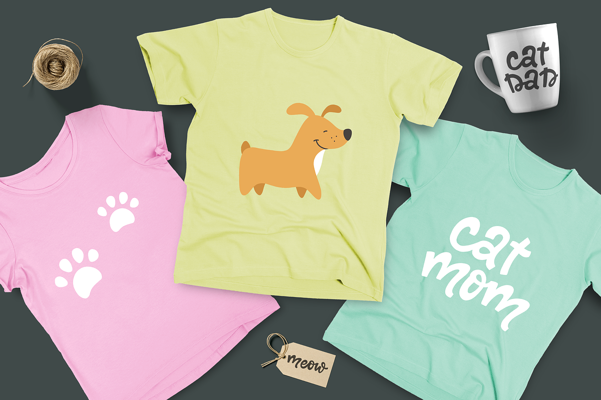 Meow&Woof Set, an Animal Illustration by Anna Krestiannykova (Photo 6 of 11)