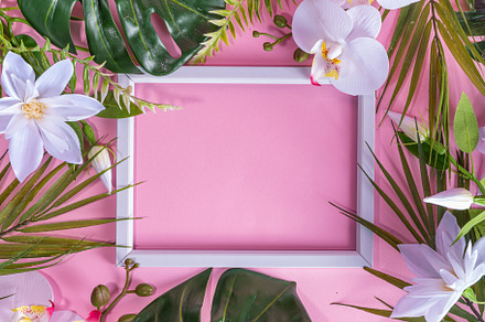 Pink colored summer vacation and holiday background, a Holiday Photo by Rimma