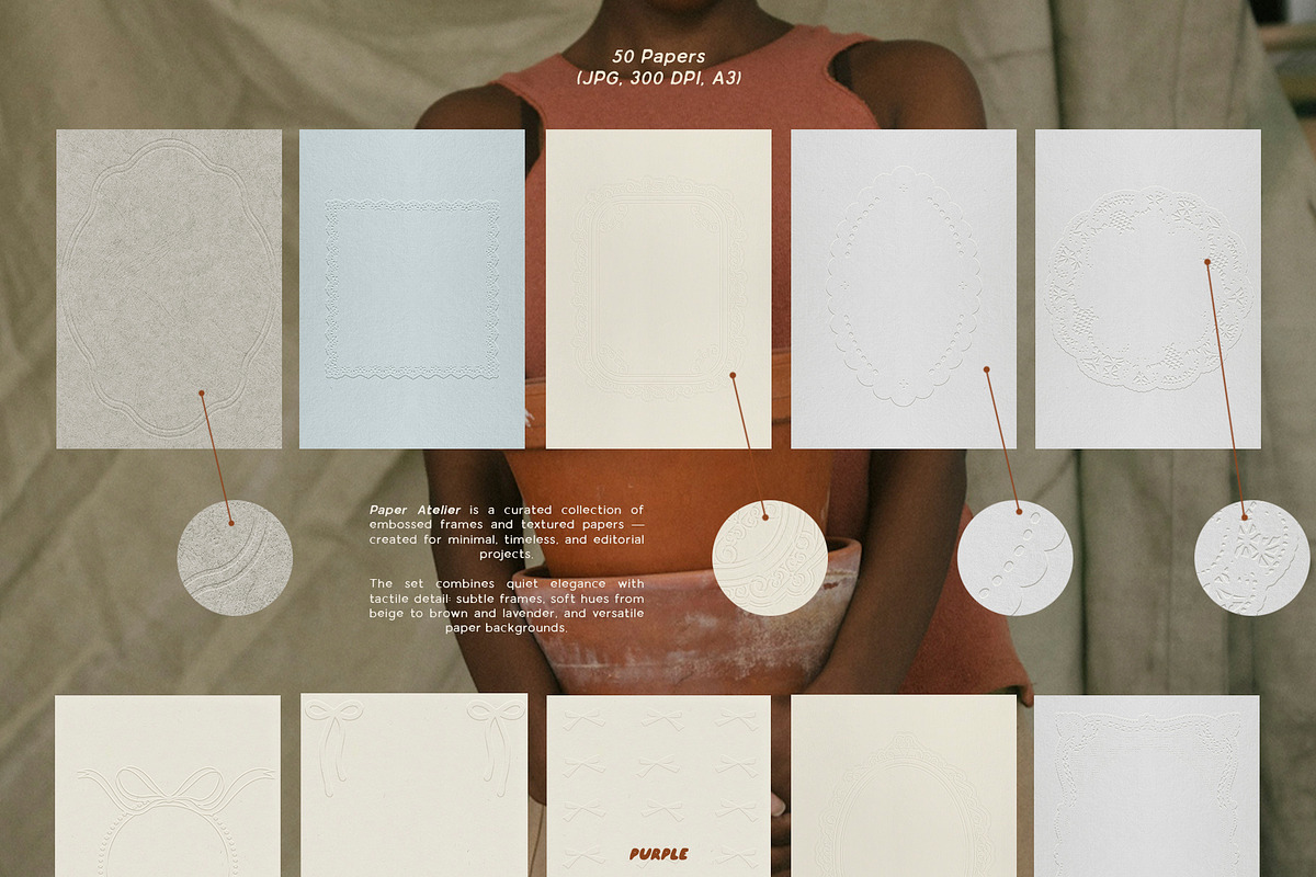 Paper Atelier: Embossed Paper & Frames