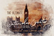 SALE The Ultimate Watercolor Creator, a Brushes & More by Cruzine (Thumbnail 1 of 42)