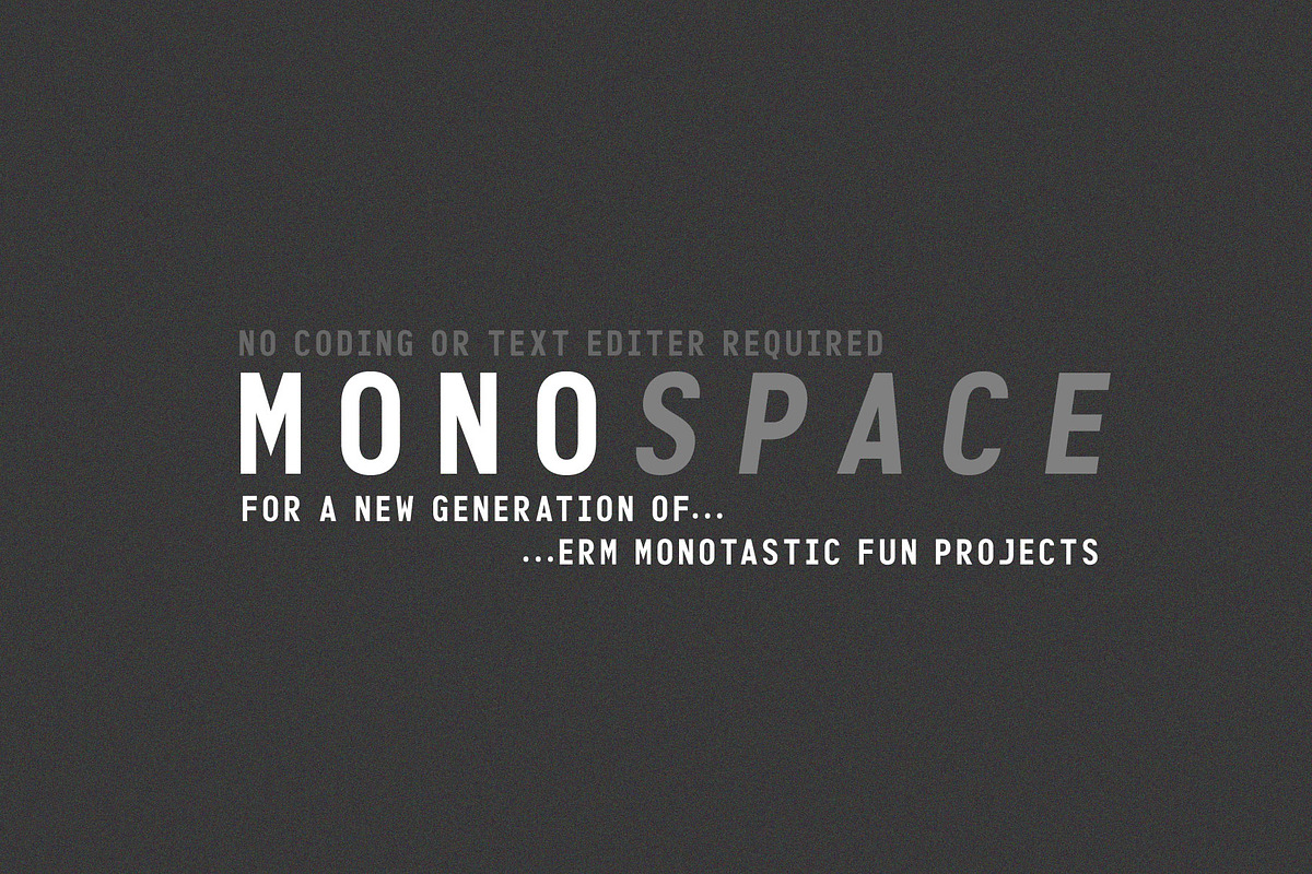 Singularity Monospace font