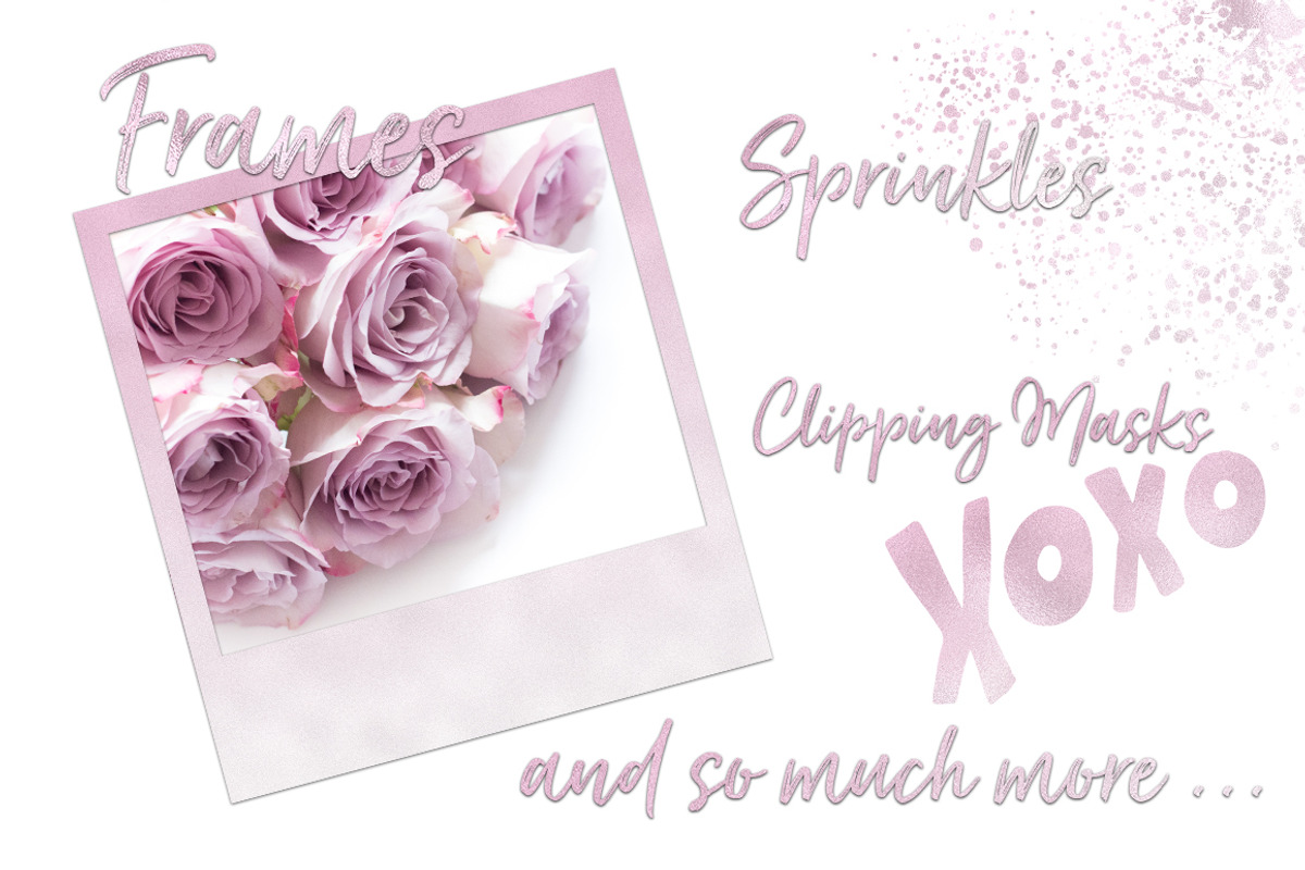 Pink/White Pearl Ombré Foil Textures, a Texture Graphic by U + Me Studio (Photo 5 of 5)
