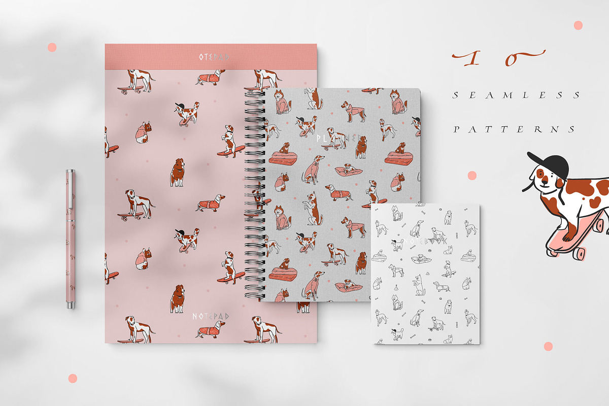 Cute doggy collection, an Animal Illustration by Anastasy_helter (Photo 8 of 15)