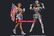 4th of july Patriotic Characters V2, a Person Illustration by ThatsDesignArt (Thumbnail 3 of 10)
