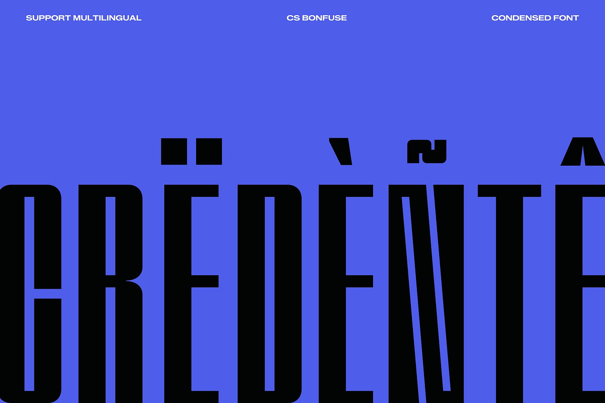 CS Bonfuse – Condensed Font, a Sans Serif Font by Craft Supply Co. (Photo 7 of 8)