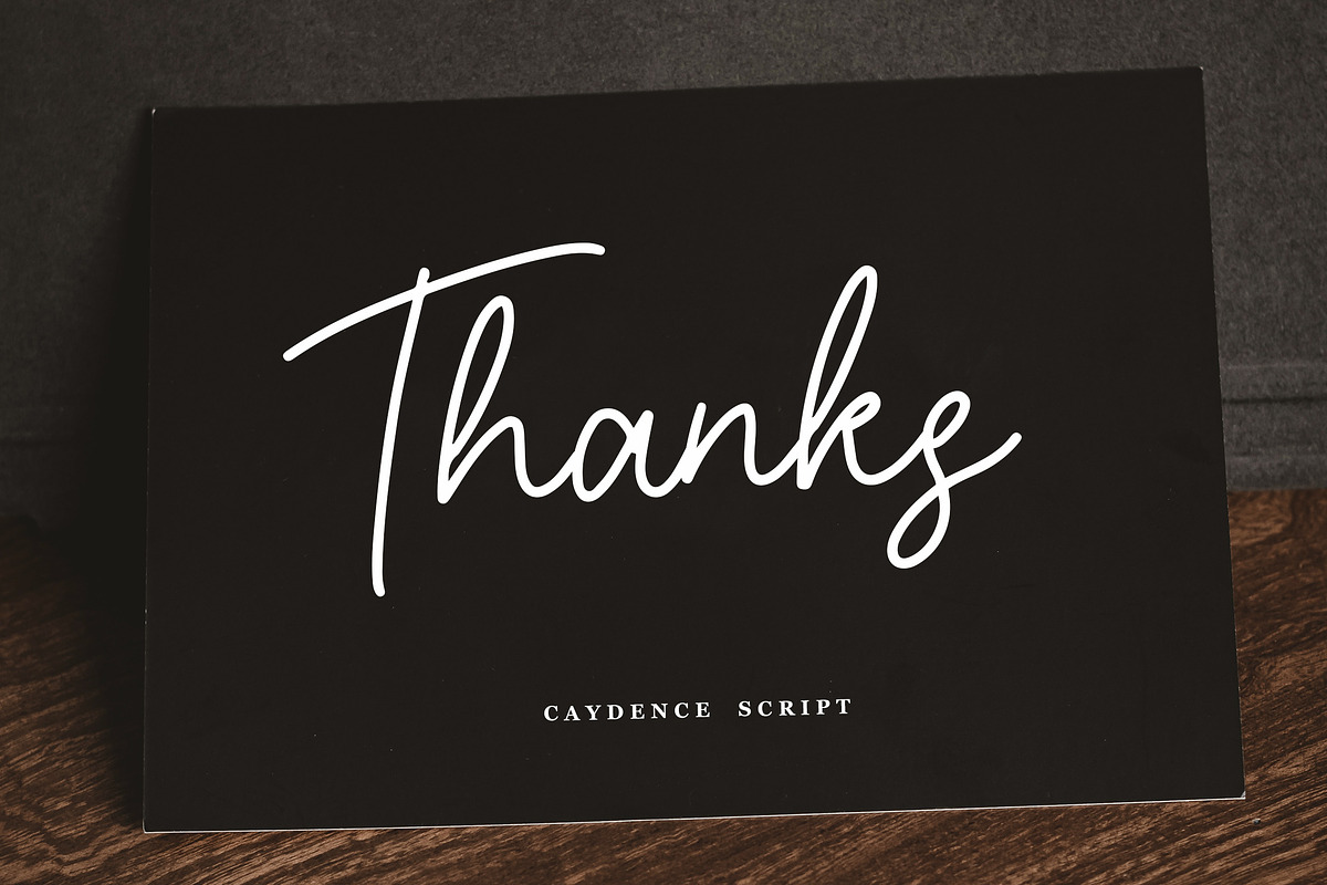 Caydence, a Script Font by Lythcreative (Photo 8 of 8)
