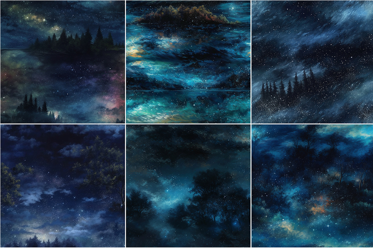 Nocturne - Seamless Night Patterns, a Pattern Graphic by Pixel Perfect Patterns (Photo 7 of 9)