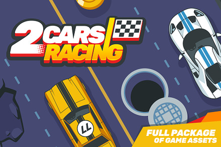 Game Assets for 2 Cars Racing