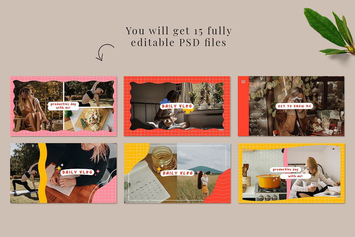 Lifestyle Youtube Thumbnails, a Social Media Template by Nonceni (Photo 3 of 7)