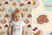 Pies & Pastries patterns clipart, a Food Illustration by Carpet Tapete Pretzel (Thumbnail 9 of 15)