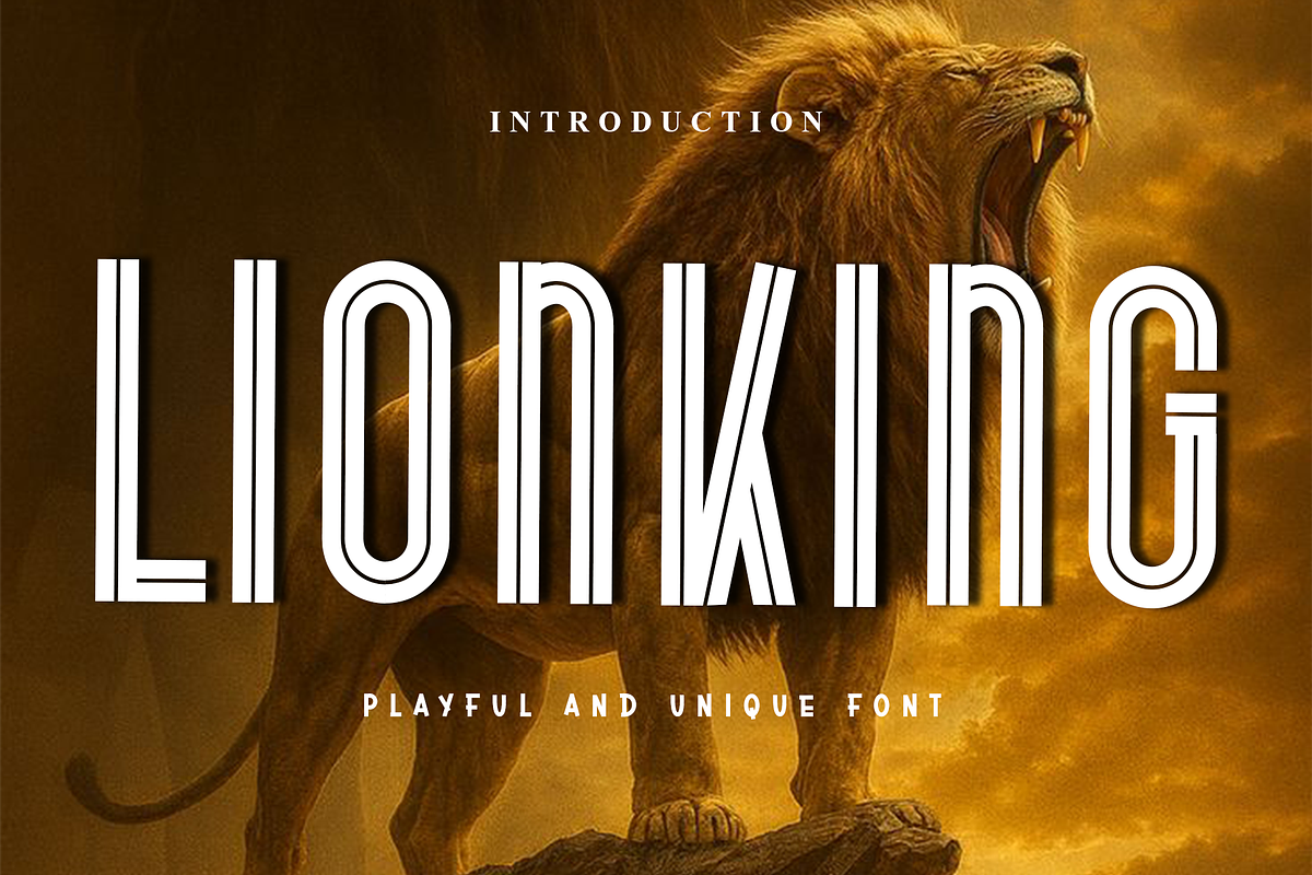 Lionking, a Script Font by FreshTypeINK (Photo 1 of 8)