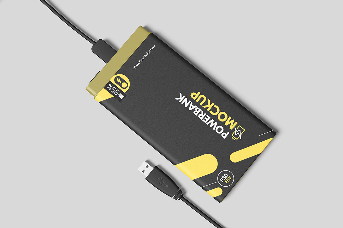 Power Bank Mockup, a Product Mockup by bimockup (Photo 3 of 6)