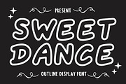 Sweet Dance Handwritten Outline, a Handwritten Font by Fourteen Letter (Thumbnail 1 of 6)