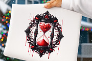 Gothic Valentine Clipart Set, an Illustration by SinaCreation (Thumbnail 5 of 11)