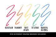 Crayon Procreate Brushes, a Brush Add-On by Hewitt Avenue (Thumbnail 3 of 6)
