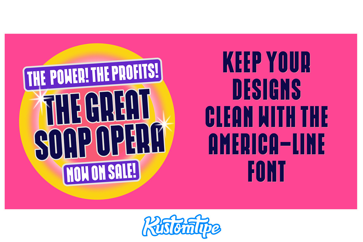 America line, a Font by Kustomtype (Photo 6 of 10)
